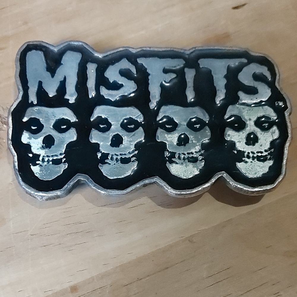 Misfits Belt Buckle - Black and Silver